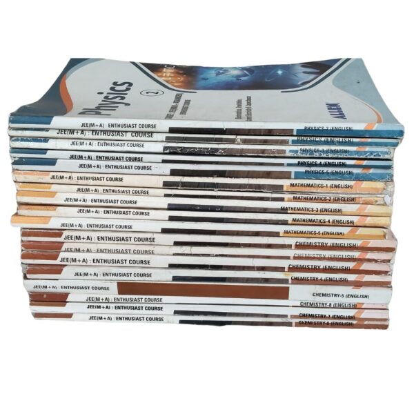 Allen JEE Class 12th Enthuse 2023-2024 Mains and Advanced Modules – Complete Set of 18 Books (Physics, Chemistry & Maths) – Used