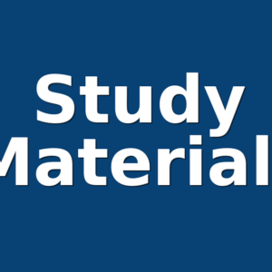 Study Materials
