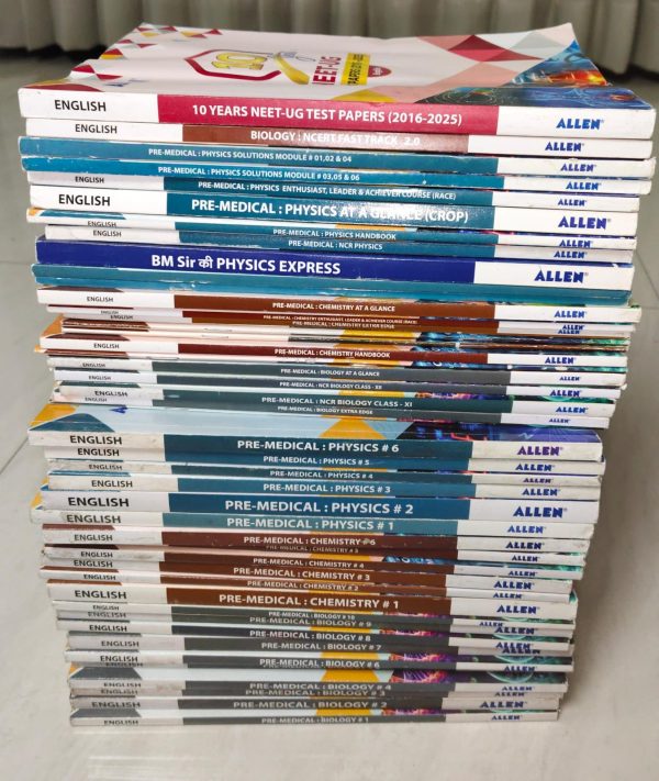 ALLEN NEET Study Material 2025–26 | 46 Books | 22 Modules + 24 Rank Booster Side Books