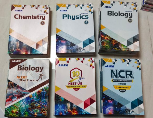 ALLEN NEET Study Material 2025–26 | 46 Books | 22 Modules + 24 Rank Booster Side Books